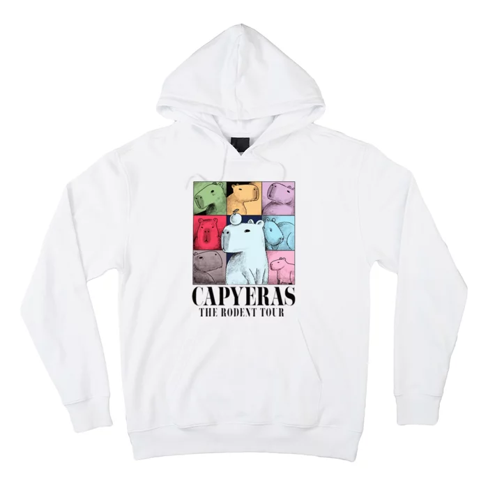 Capyeras Funny Cute Capybara Color Concert Cute Animals Hoodie