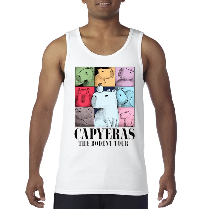 Capyeras Funny Cute Capybara Color Concert Cute Animals Tank Top