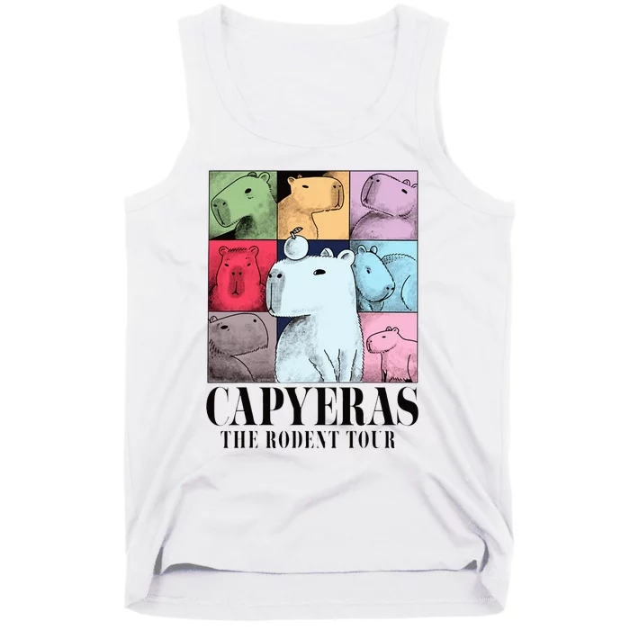 Capyeras Funny Cute Capybara Color Concert Cute Animals Tank Top