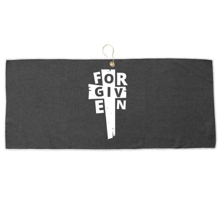 Christian Forgiven Large Microfiber Waffle Golf Towel