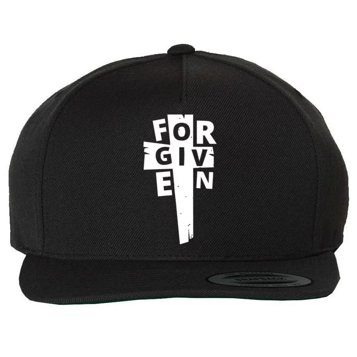 Christian Forgiven Wool Snapback Cap