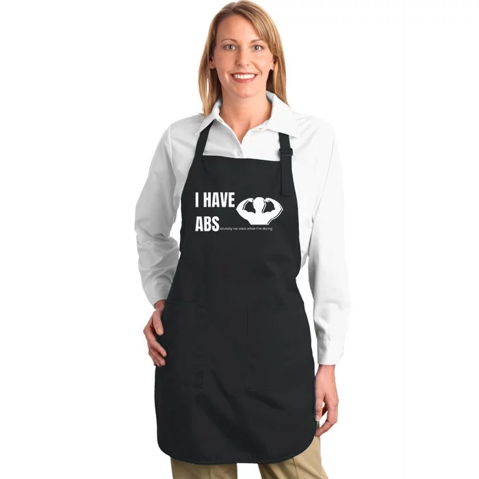 Cool Funny Commentary I Have Absolutely No Idea What Im Full-Length Apron With Pocket