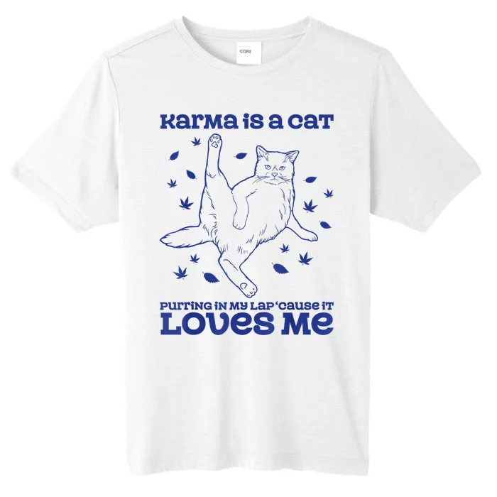 Cute Funny Cat Lover Karma ChromaSoft Performance T-Shirt