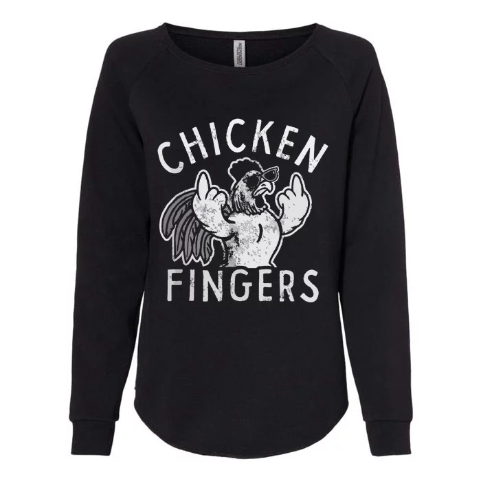 Chicken Fingers Womens California Wash Sweatshirt