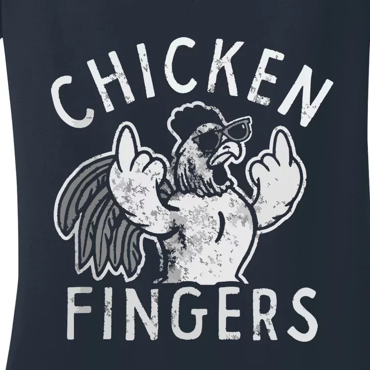 Chicken Fingers Women's V-Neck T-Shirt