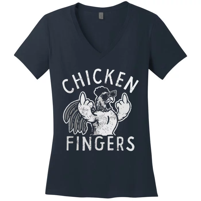 Chicken Fingers Women's V-Neck T-Shirt