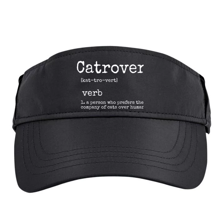 Catrovert Funny Cat Lover Adult Drive Performance Visor