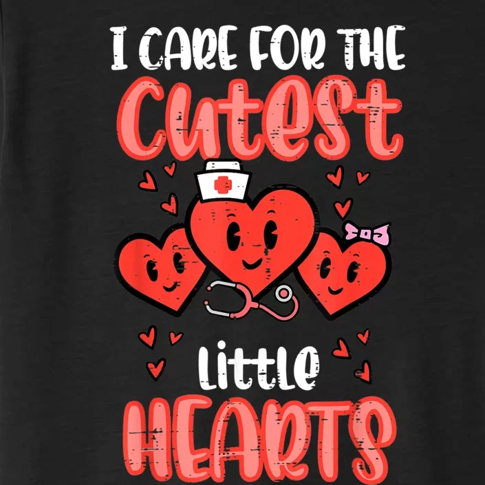 Care For Cutest Little Hearts Nurse Valentines Day Nursing ChromaSoft Performance T-Shirt