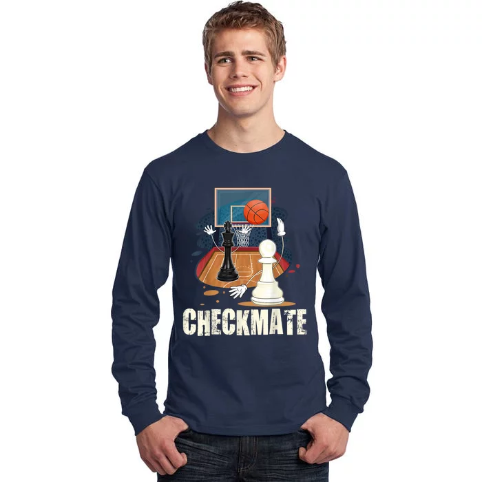 Checkmate Funny Chess Lovers Novelty Gifts Boy Tall Long Sleeve T-Shirt