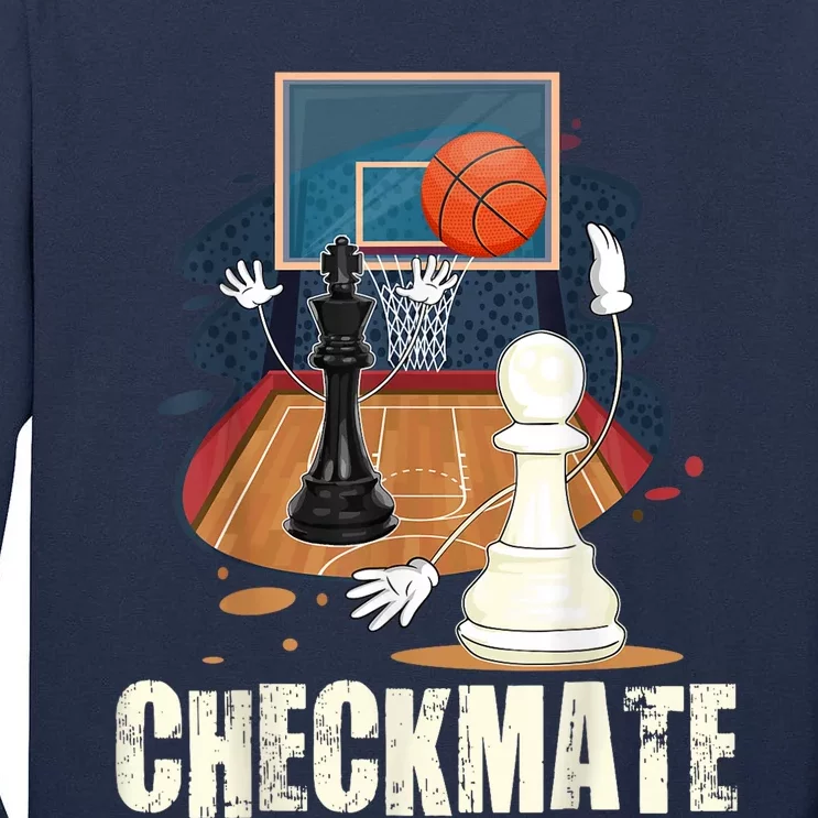 Checkmate Funny Chess Lovers Novelty Gifts Boy Tall Long Sleeve T-Shirt