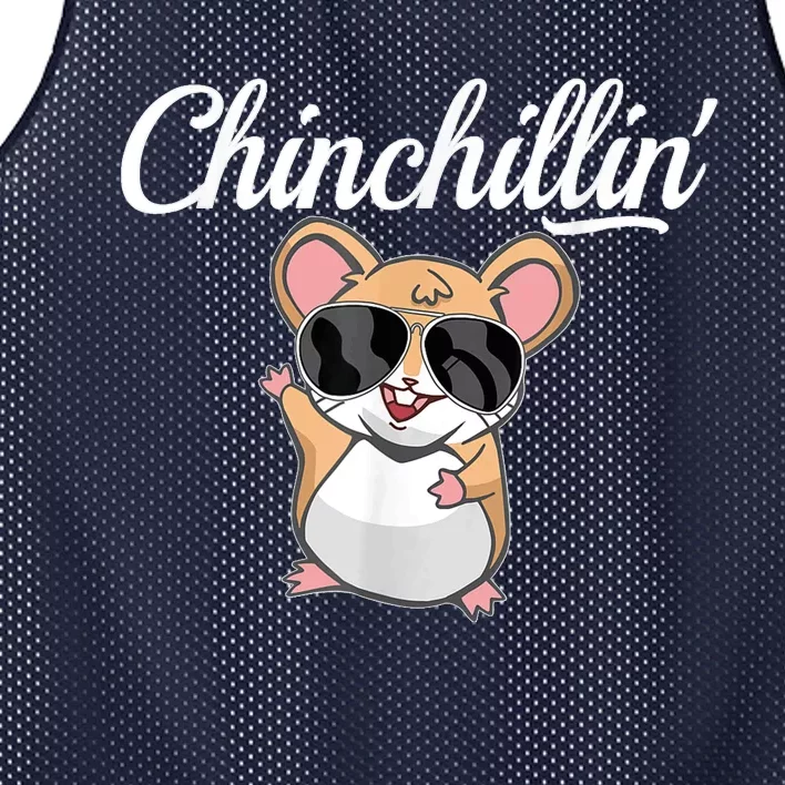 Chinchillin Funny Chinchilla Lovers Mesh Reversible Basketball Jersey Tank