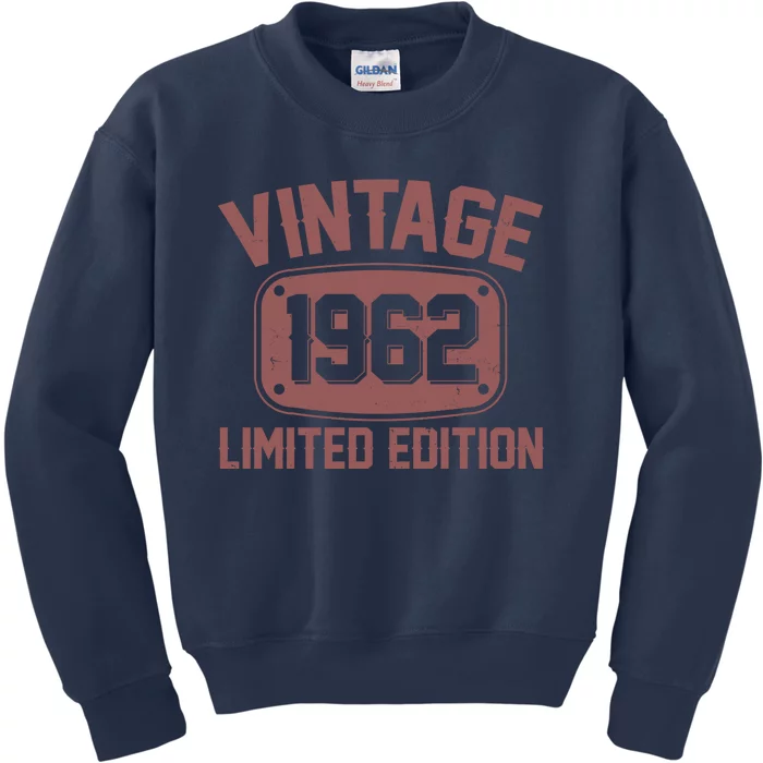 Cute Funny Cool Vintage Retro 1962 Limited Edition 60th Birthday Kids Sweatshirt