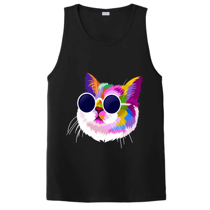 Cat Funny Cat Gift Wo Teess Girl Boy Performance Tank