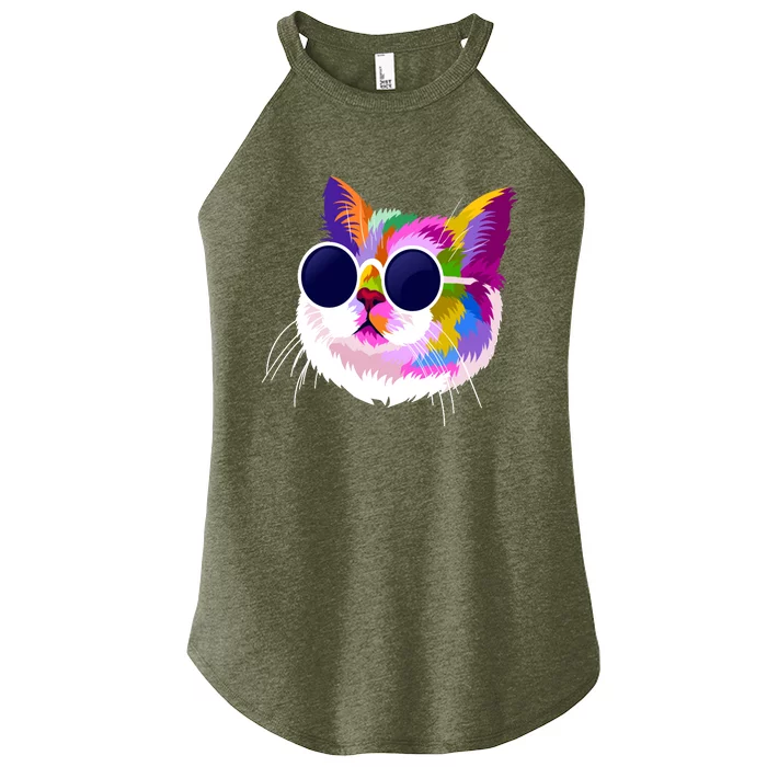 Cat Funny Cat Gift Wo Teess Girl Boy Women’s Perfect Tri Rocker Tank