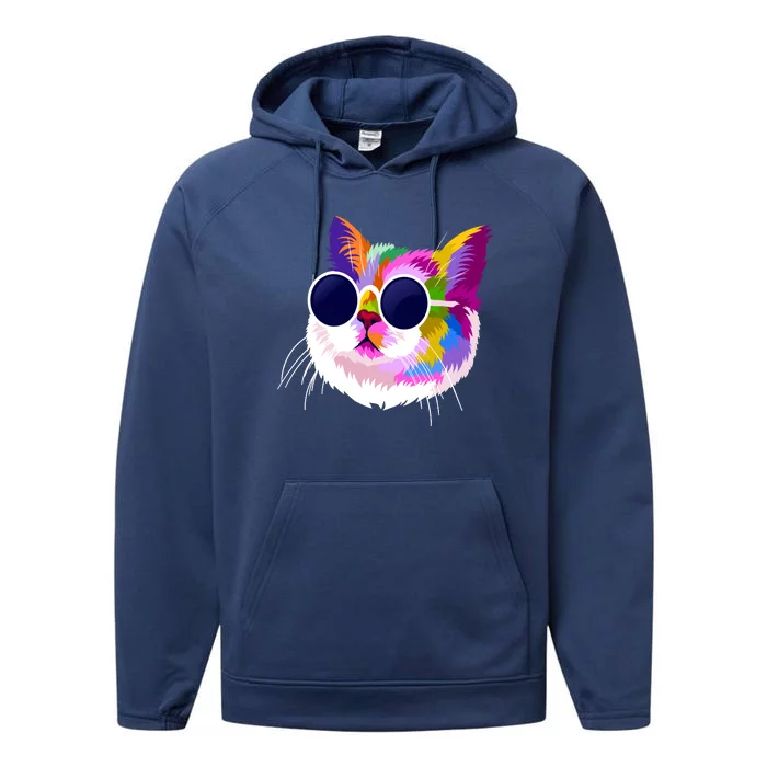 Cat Funny Cat Gift Wo Teess Girl Boy Performance Fleece Hoodie