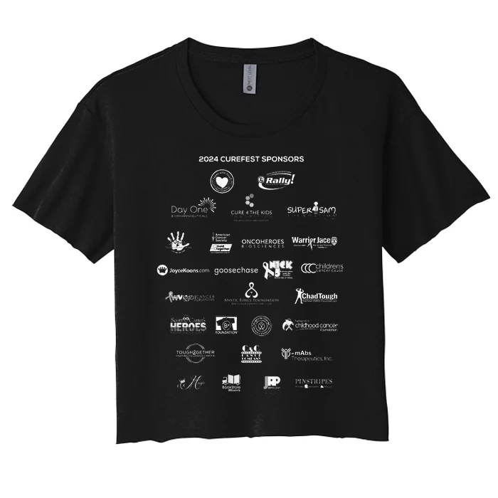 Curefest For Childhood Cancer 2024 Women's Crop Top Tee