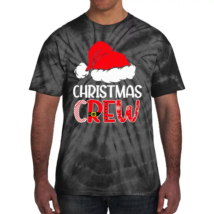 Cute Family Christmas Crew Matching Pajama Gift Lights Tie-Dye T-Shirt