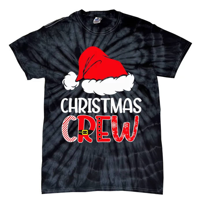 Cute Family Christmas Crew Matching Pajama Gift Lights Tie-Dye T-Shirt