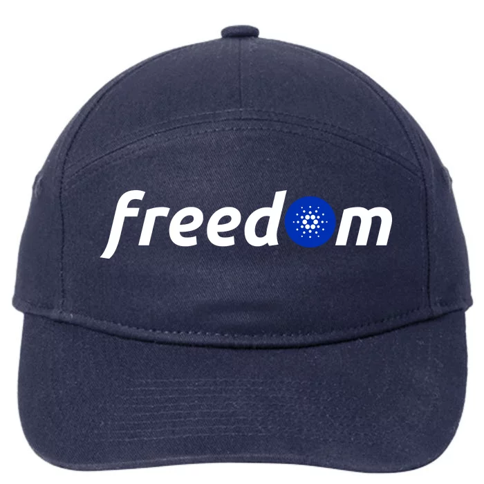 Cardano Freedom Cryptocurrency 7-Panel Snapback Hat