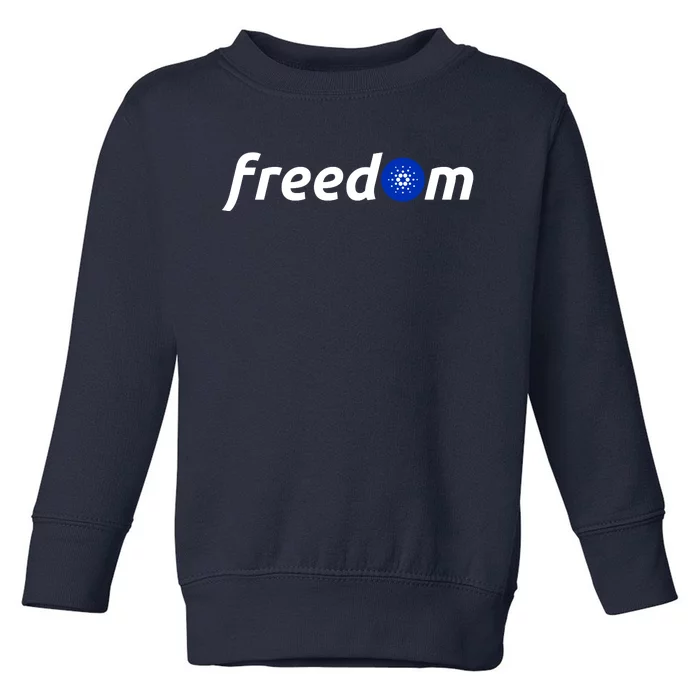 Cardano Freedom Cryptocurrency Toddler Sweatshirt