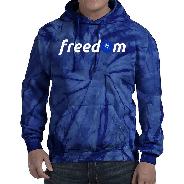 Cardano Freedom Cryptocurrency Tie Dye Hoodie