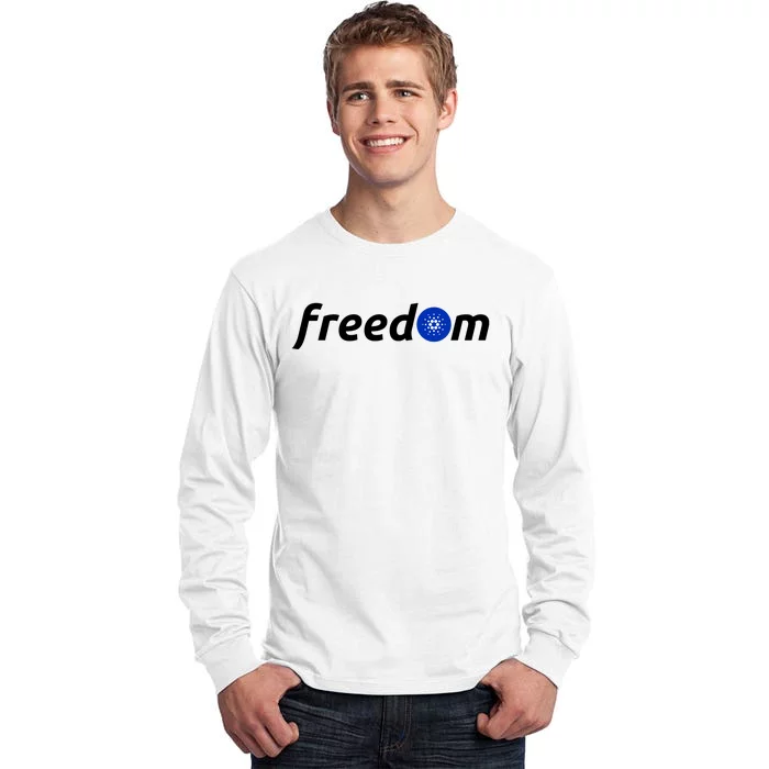 Cardano Freedom Cryptocurrency Tall Long Sleeve T-Shirt