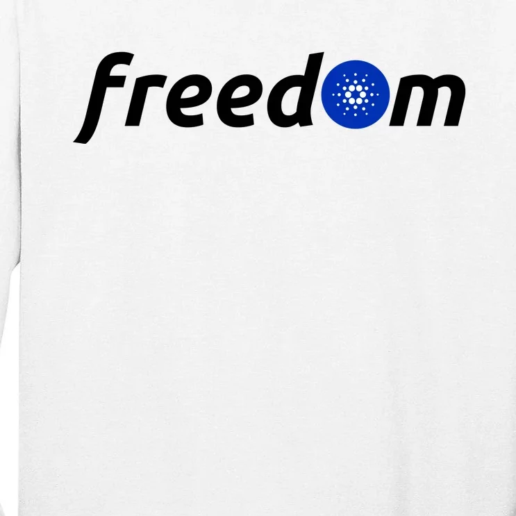 Cardano Freedom Cryptocurrency Tall Long Sleeve T-Shirt