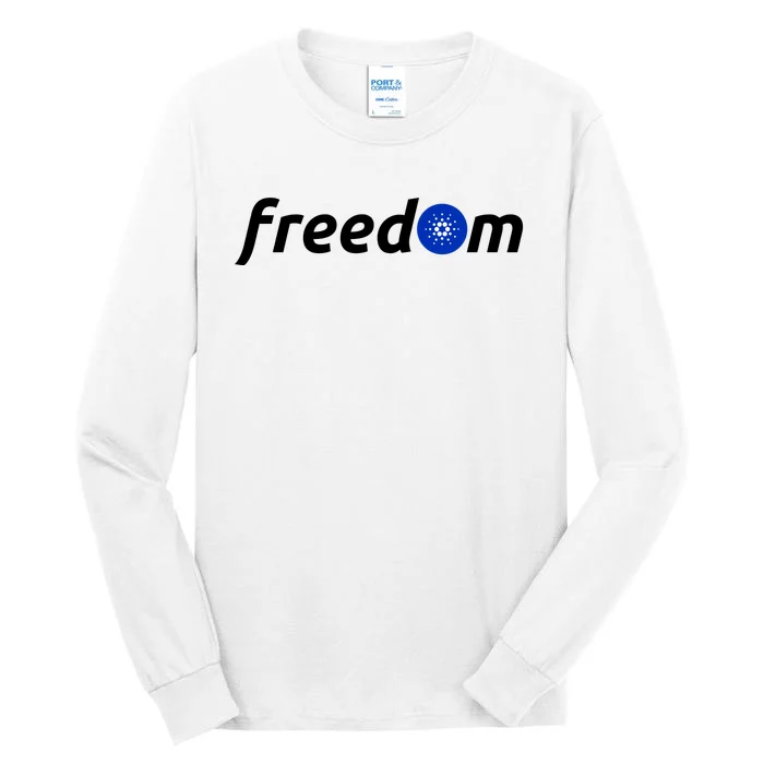 Cardano Freedom Cryptocurrency Tall Long Sleeve T-Shirt