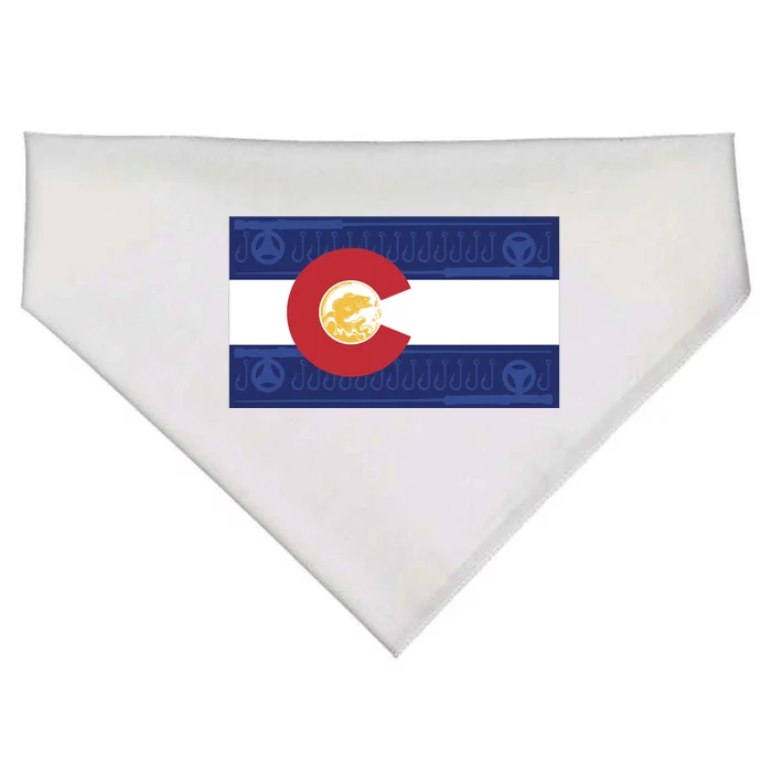 Colorado Flag USA-Made Doggie Bandana