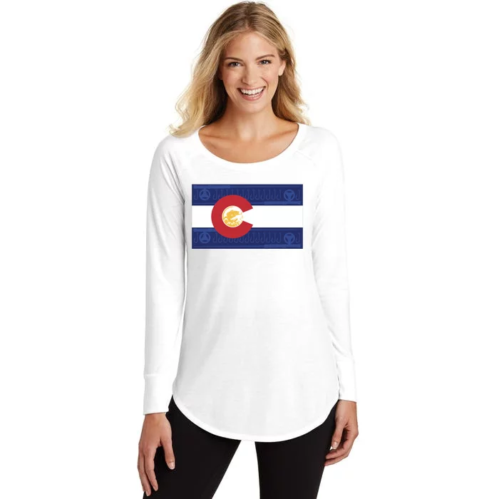 Colorado Flag Women's Perfect Tri Tunic Long Sleeve Shirt