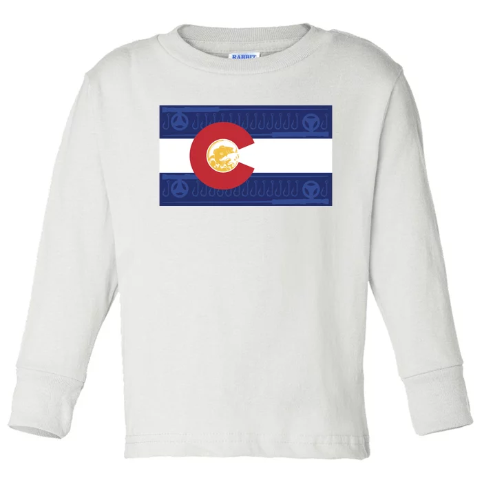 Colorado Flag Toddler Long Sleeve Shirt