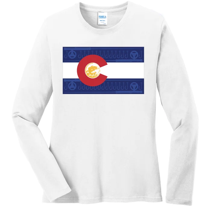 Colorado Flag Ladies Long Sleeve Shirt