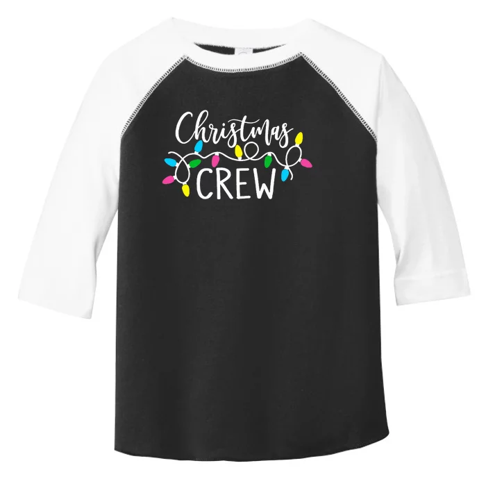 cute family christmas crew matching pajamas lights Toddler Fine Jersey T-Shirt