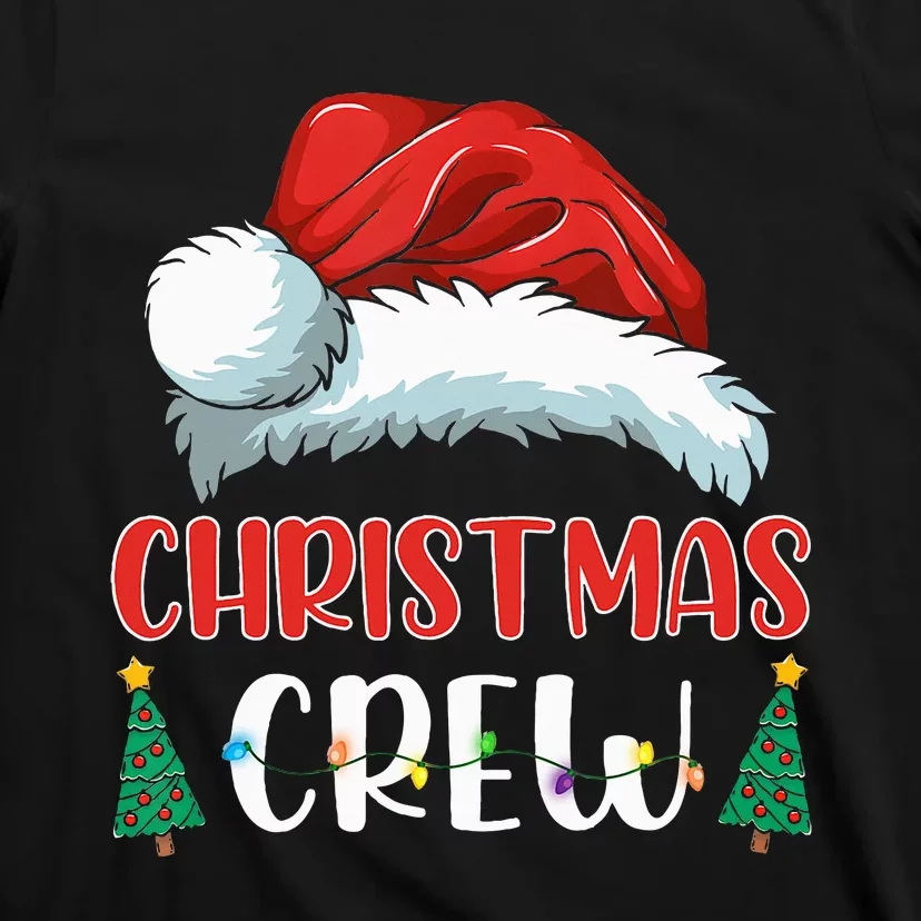 Cute Family Christmas Crew Matching Pajama Gift Lights T-Shirt