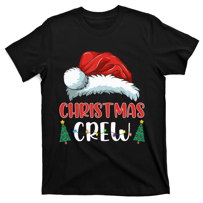 Cute Family Christmas Crew Matching Pajama Gift Lights T-Shirt