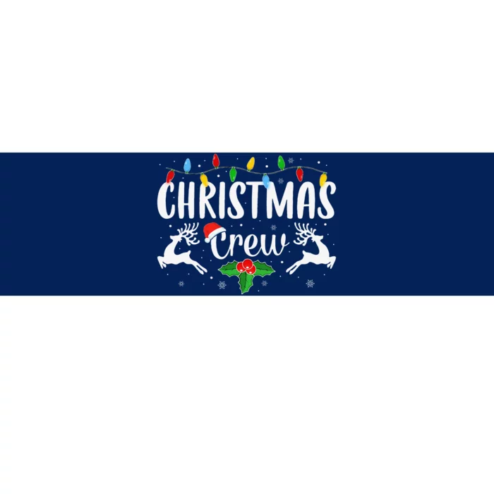 Cute Family Christmas Crew Matching Pajama Lights Bumper Sticker