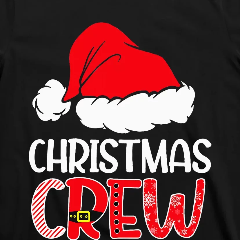 Cute Family Christmas Crew Matching Pajama Gift Lights T-Shirt