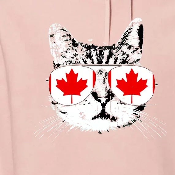 Canada Flag Canadian Cat Sunglasses Funny Women Premium Hoodie