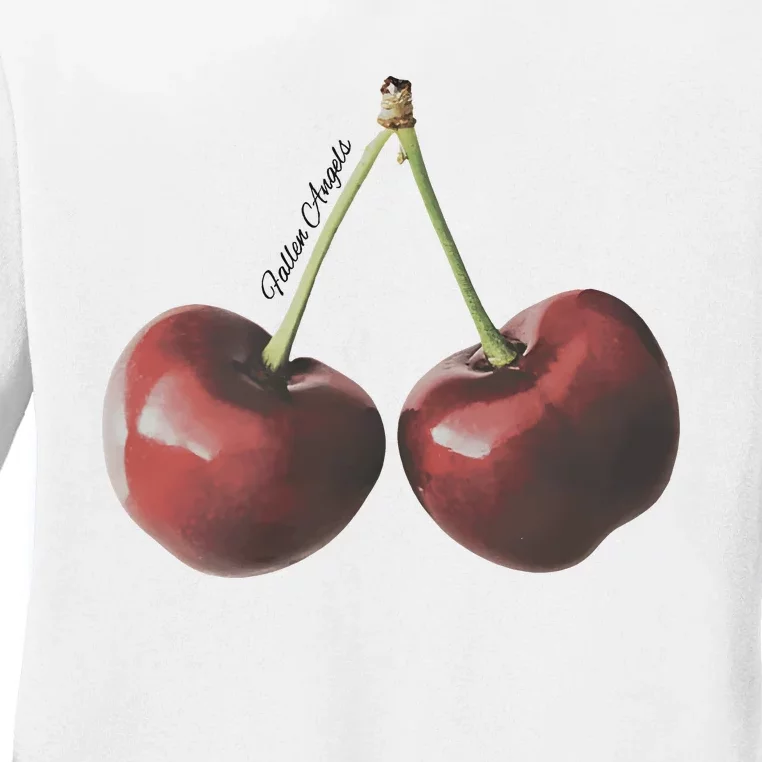 Cherry Fruit Ladies Long Sleeve Shirt