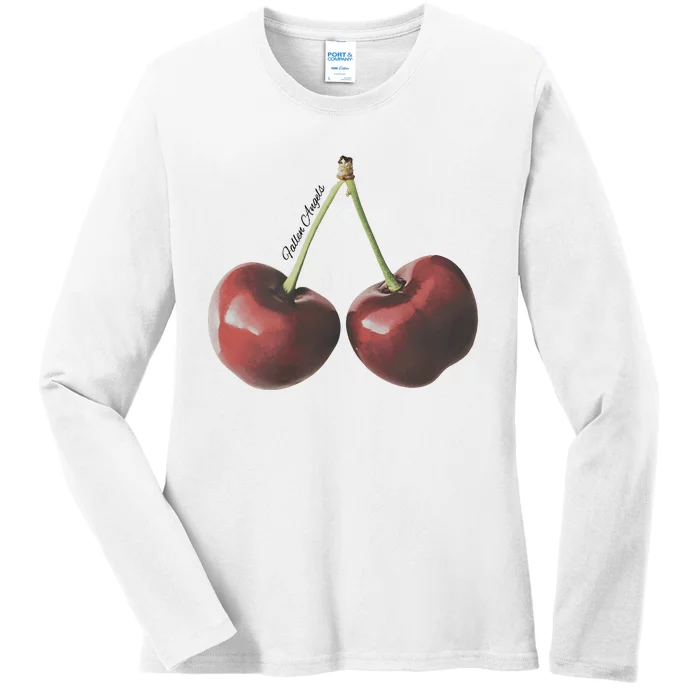 Cherry Fruit Ladies Long Sleeve Shirt