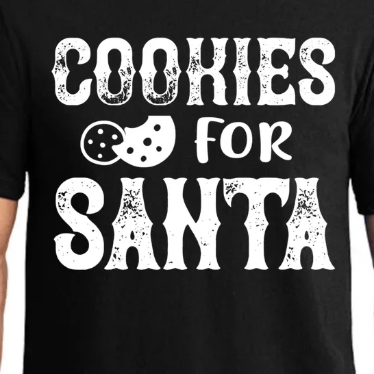 Christmas Funny Cookies For Santa Gift Pajama Set