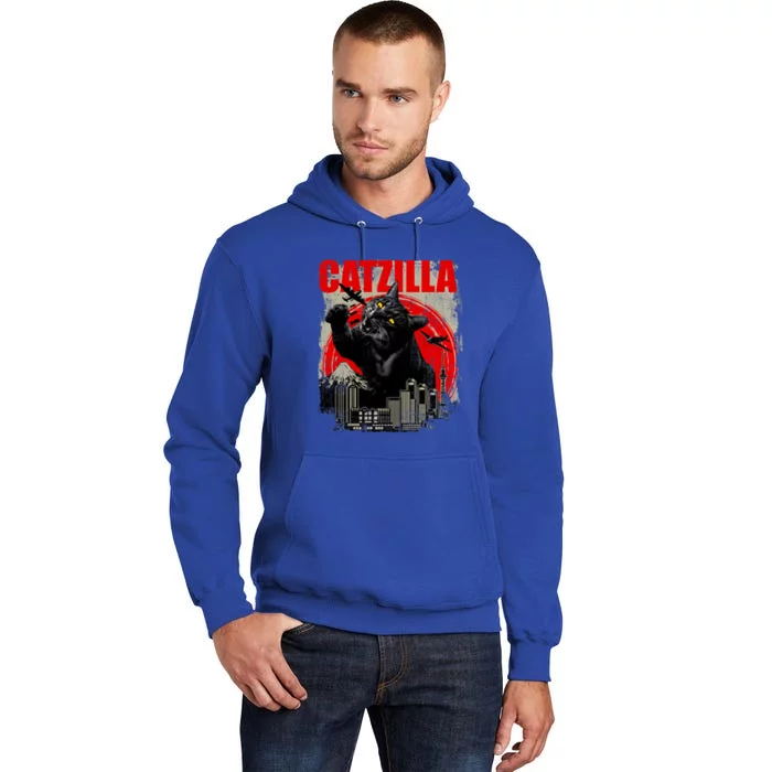 Catzilla Funny Cat Lover Kitten Kitty Tall Hoodie