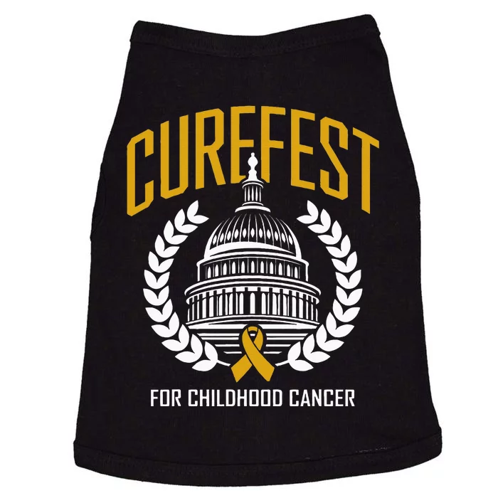 Curefest For Childhood Cancer 2024 In September We Wear Gold Doggie Tank