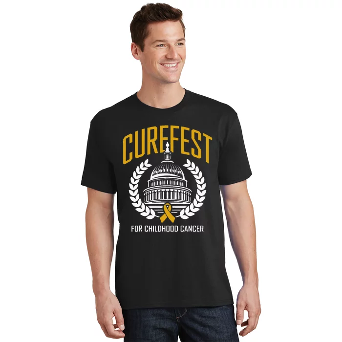 Curefest For Childhood Cancer 2024 In September We Wear Gold T-Shirt