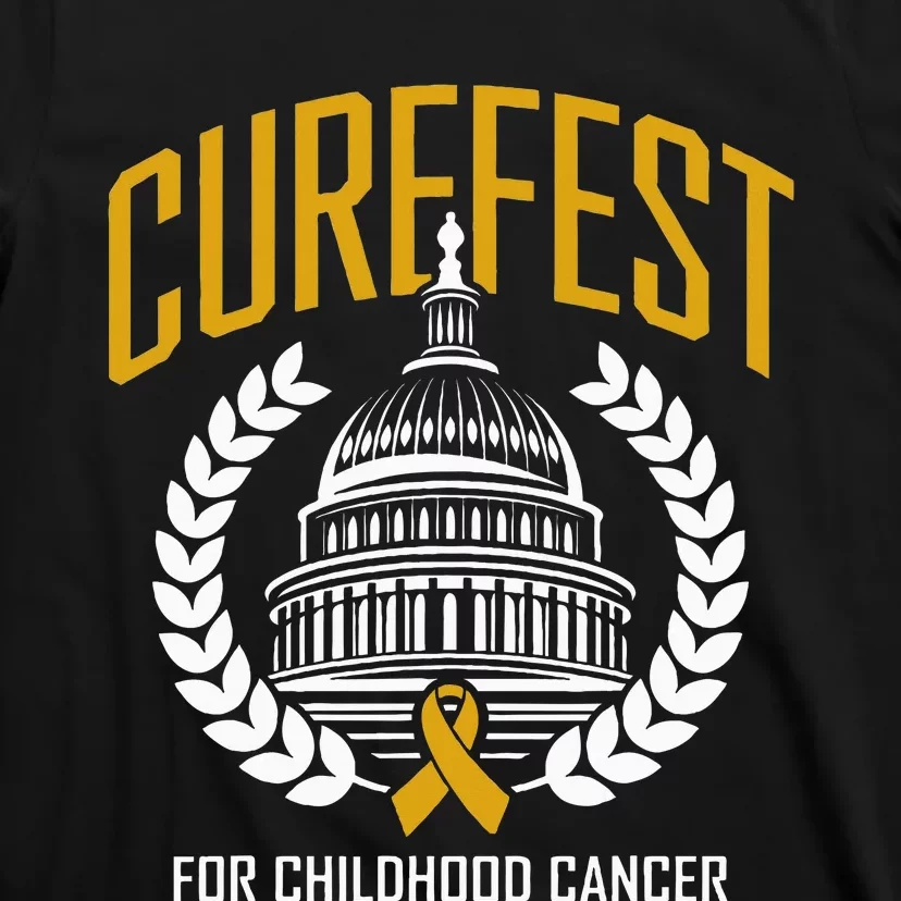 Curefest For Childhood Cancer 2024 In September We Wear Gold T-Shirt