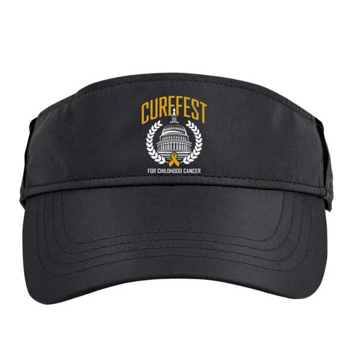 Curefest For Childhood Cancer 2024 In September We Wear Gold Adult Drive Performance Visor