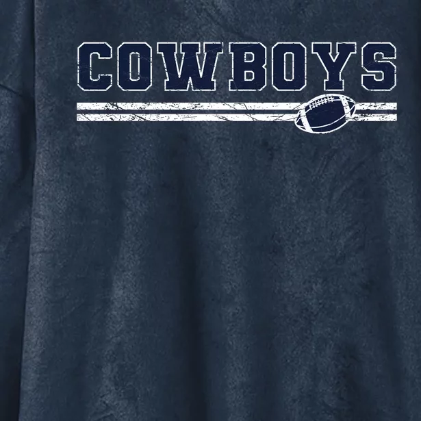 Cowboys Fan Hooded Wearable Blanket