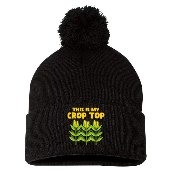 Crop Farming Corn Corn Cob Pom Pom 12in Knit Beanie