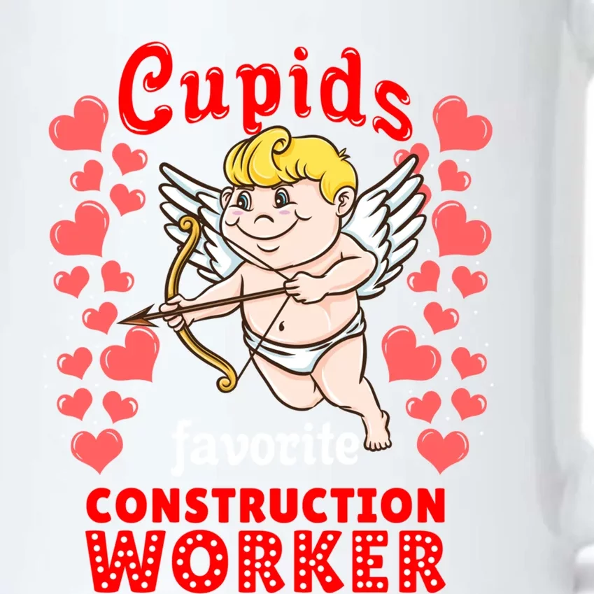 Cupids Favorite Construction Worker Valentines Day Great Gift Black Color Changing Mug