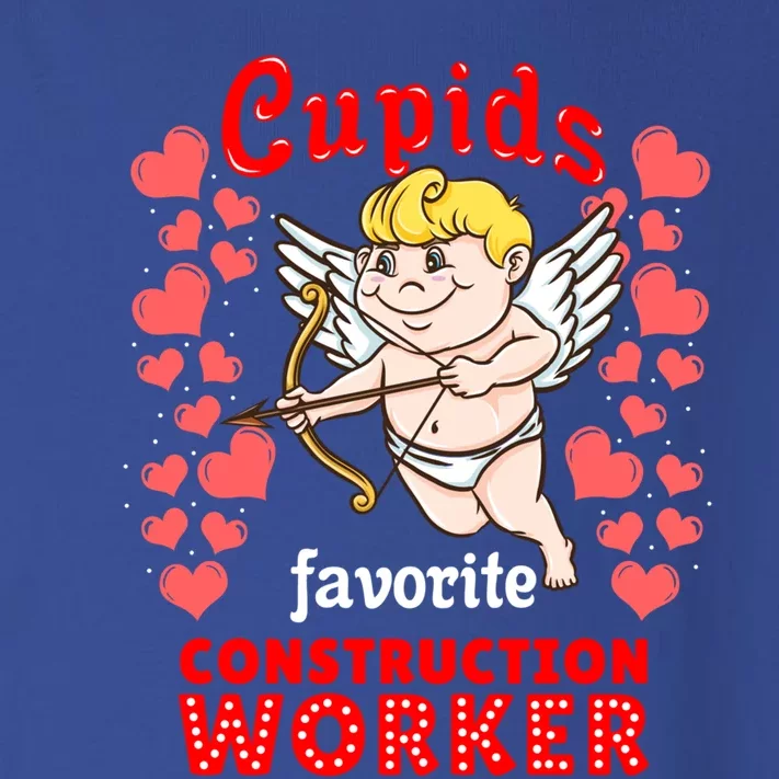 Cupids Favorite Construction Worker Valentines Day Great Gift Toddler Long Sleeve Shirt